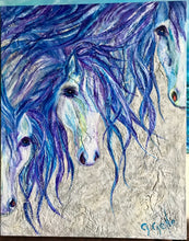 Load image into Gallery viewer, Wild Horses 3 Blue eye 24x30