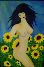 Load image into Gallery viewer, Eve rising in the Sunflowers