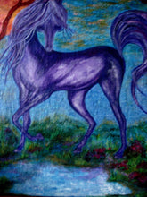 Load image into Gallery viewer, Purple Horse 48x60