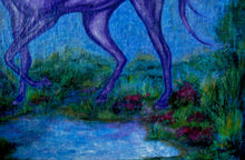 Load image into Gallery viewer, Purple Horse 48x60