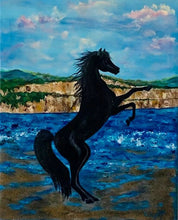 Load image into Gallery viewer, Stallion on the Beach 24x30