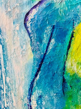 Load image into Gallery viewer, Aqua Girl in the Rain 18 x 24
