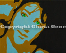 Load image into Gallery viewer, modern face 11x14 black
