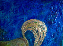 Load image into Gallery viewer, Golden Horse On Green 20x24
