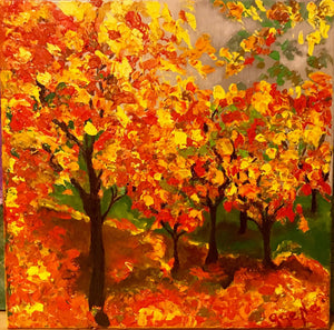 Autumn Trees 12x12