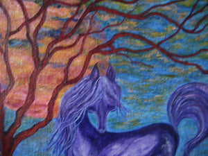 Purple Horse 48x60