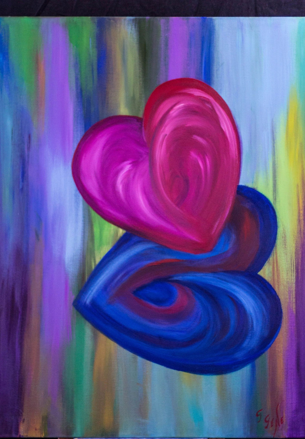 Two hearts that beat as one 30 x 40