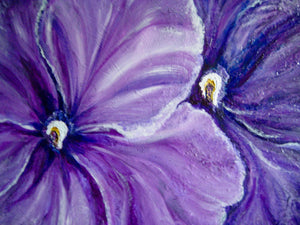 Large Purple Flower 36x36