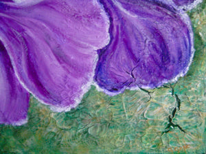 Large Purple Flower 36x36