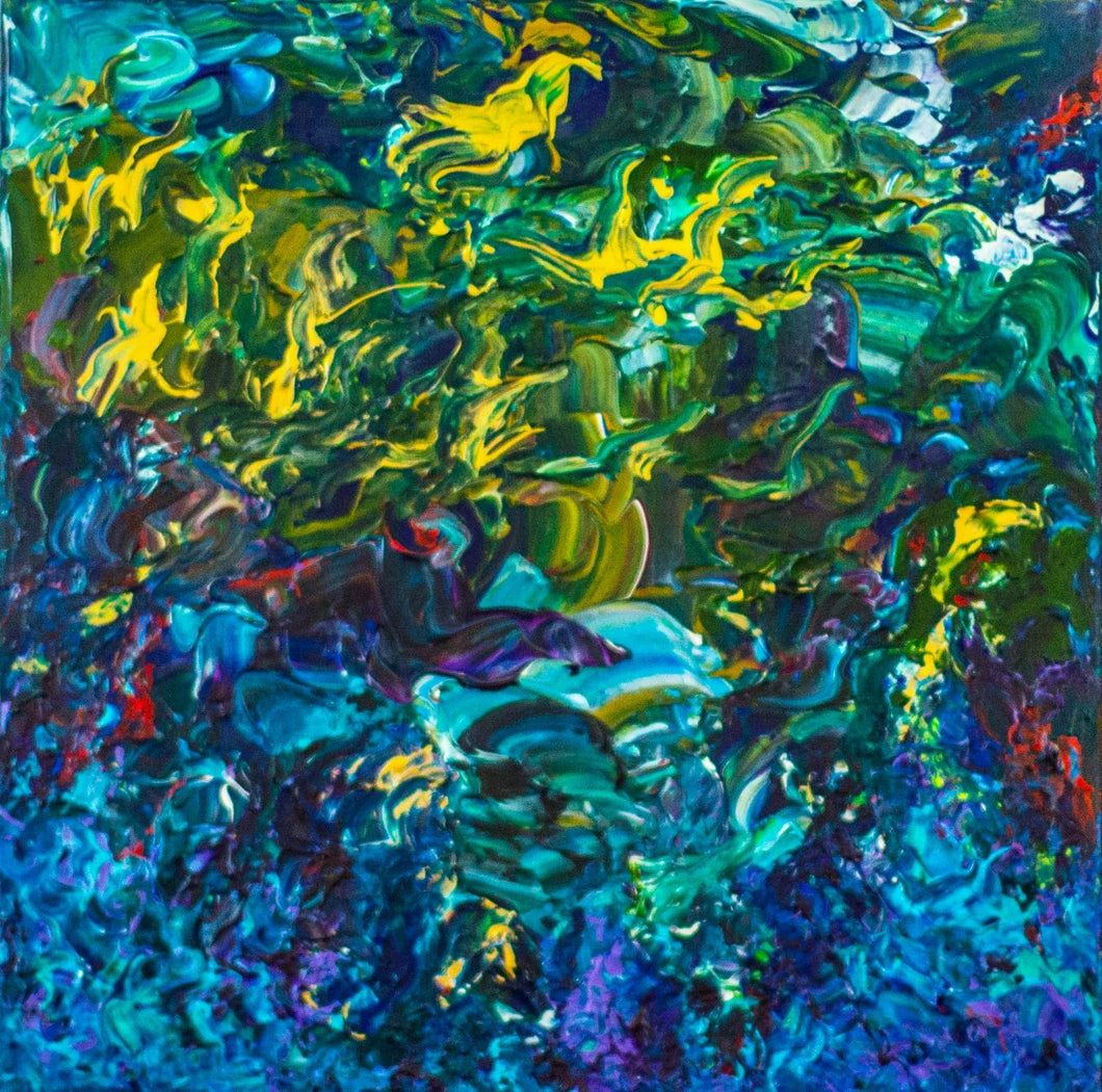 Dolphins and Angels 18 x18