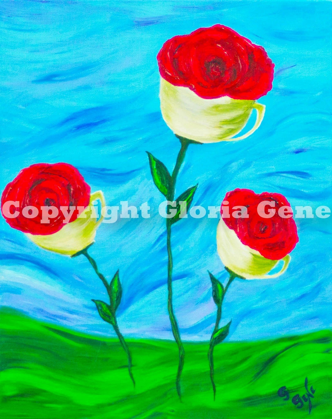 Wake up and smell the Coffee Roses 16x 20
