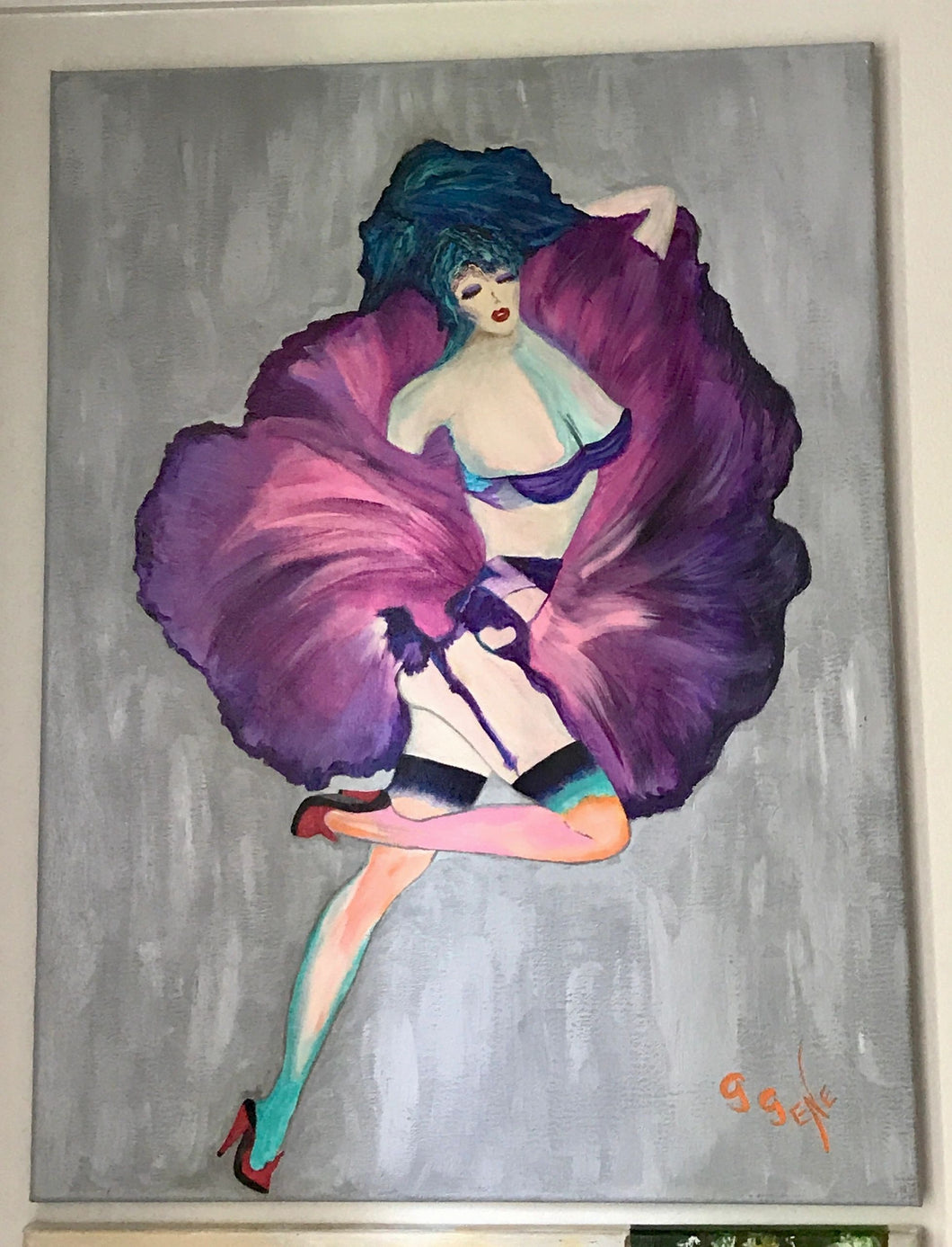 Purple Robe 18 x 24