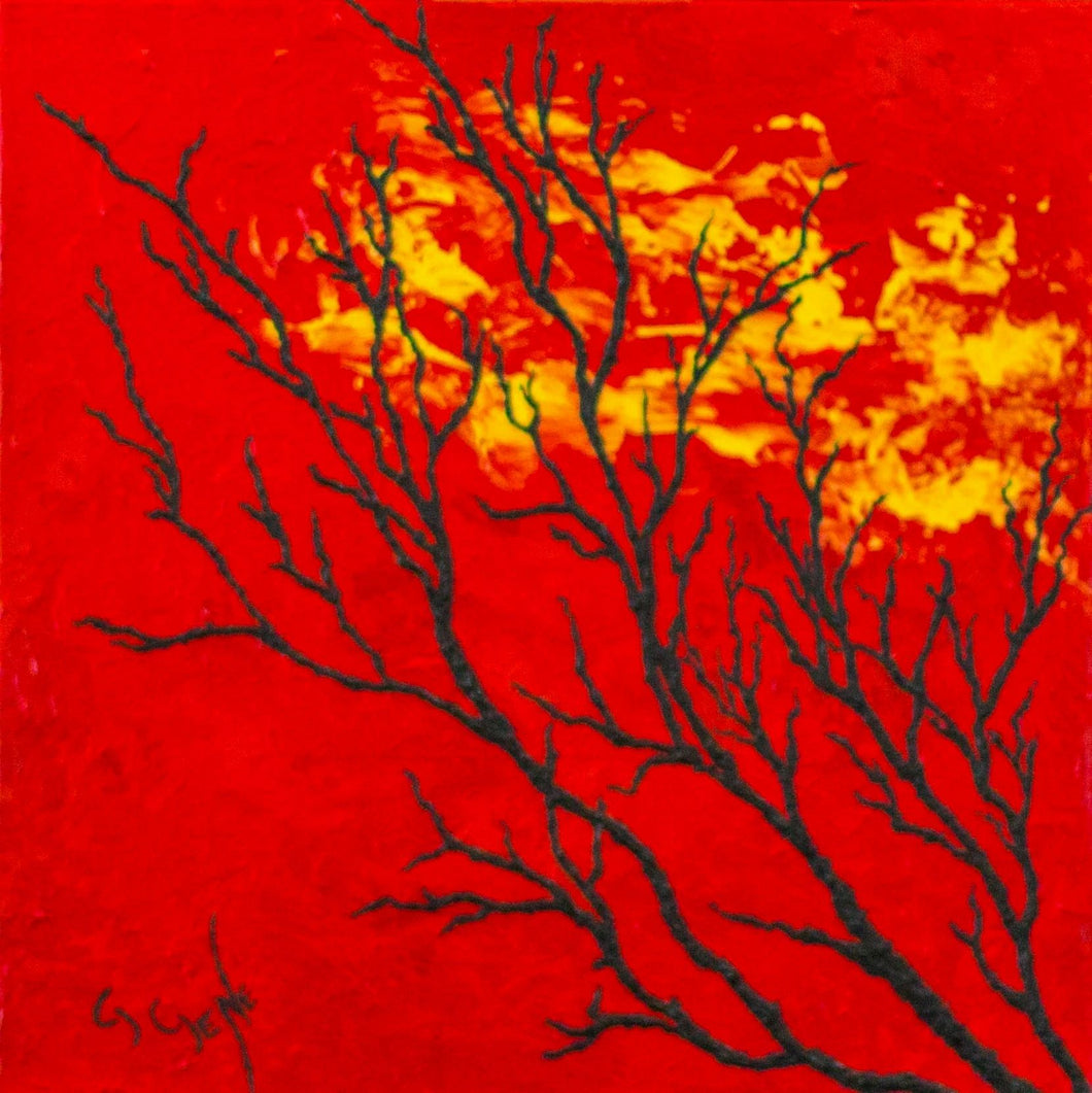 Asian Sunset 16x16