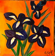Load image into Gallery viewer, Irises 12x12
