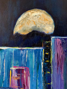 Moon over Miami 20x20 OIL