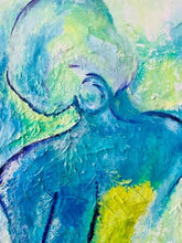 Load image into Gallery viewer, Aqua Girl in the Rain 18 x 24

