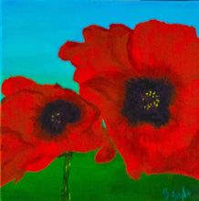 Load image into Gallery viewer, Peaceful Poppies #1 12x12
