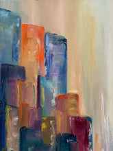 Load image into Gallery viewer, Skyscrapers 20x20 oil
