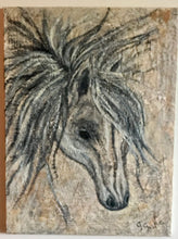 Load image into Gallery viewer, Sweet horse dark 18x24
