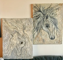 Load image into Gallery viewer, Sweet horse dark 18x24

