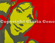Load image into Gallery viewer, modern face 11x14 orange
