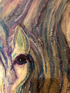 Wild Horses 3 Blue eye 24x30
