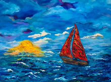Load image into Gallery viewer, Moonlight Sail 30 x 40
