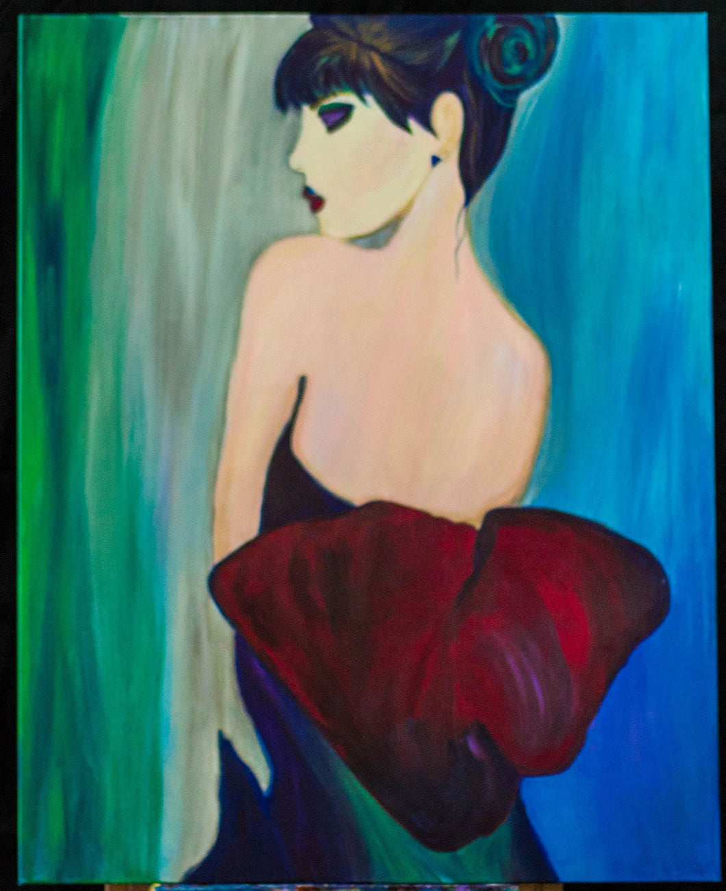 Will he kiss my neck 24x30